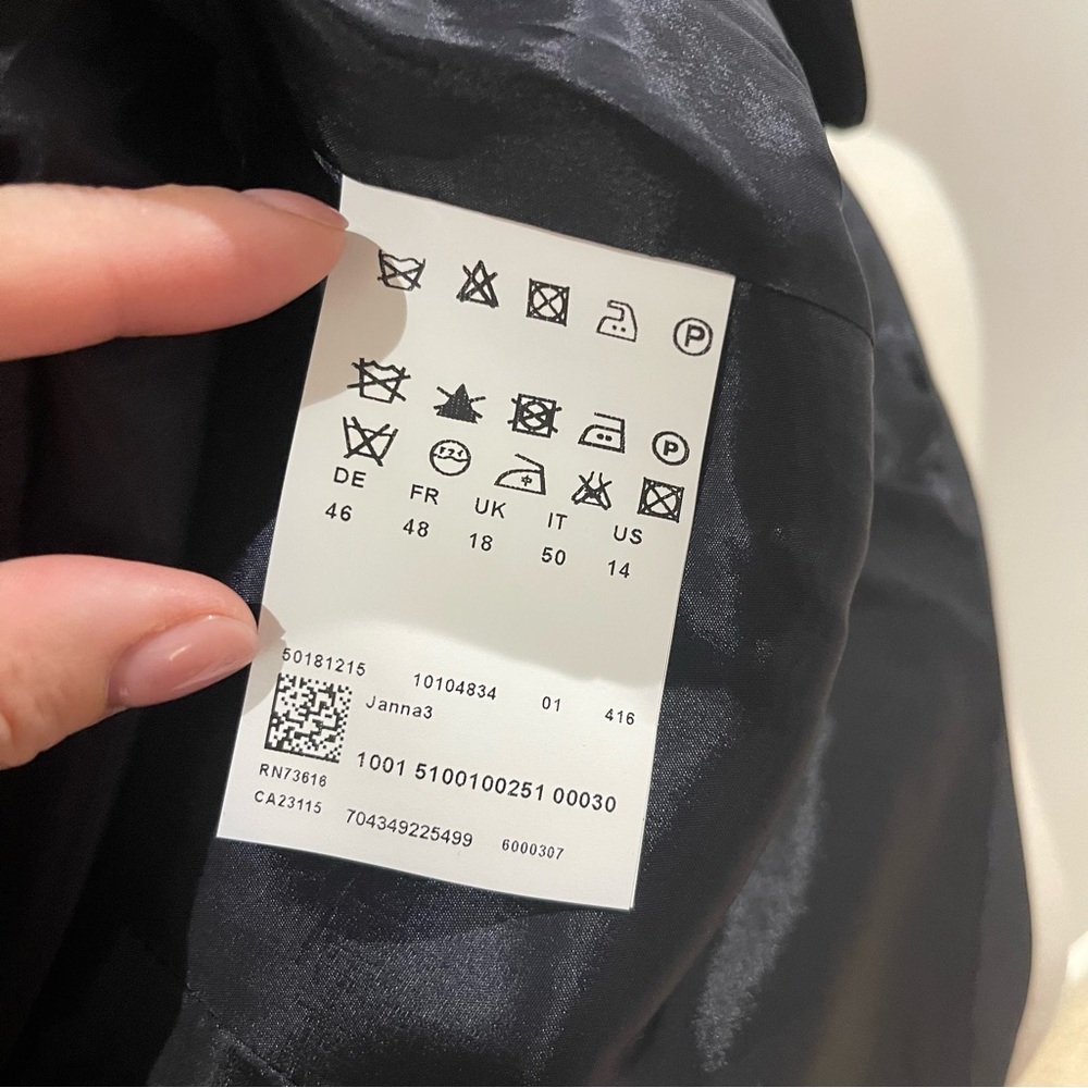 Boss Hugo Boss black wool blazer jacket 14 - Picture 10 of 12